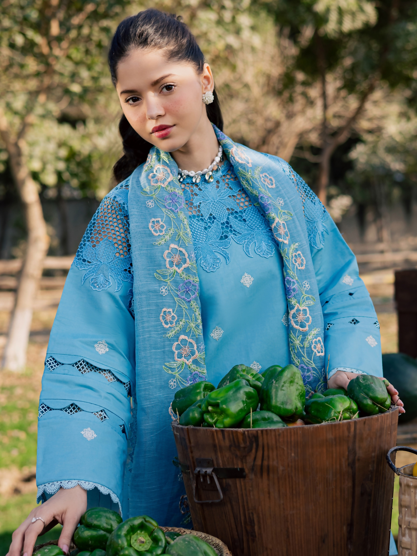 Parishay Summer Queen Vol 2 Lawn Embroidered Unstitched 3-Piece Suit-SQU-13