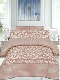 Salonika Printed 3 Piece King Bedsheet Set-149