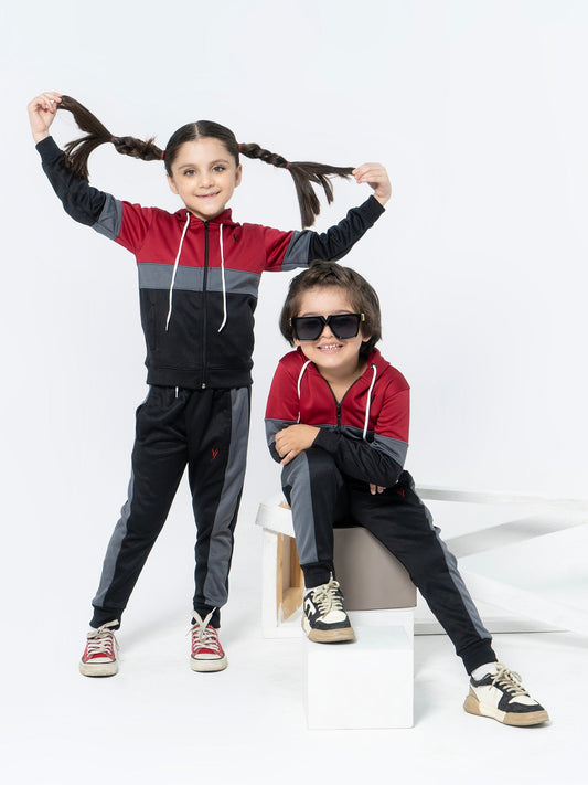 Velvour Fleece Hooded Tracksuit-VWT06-A