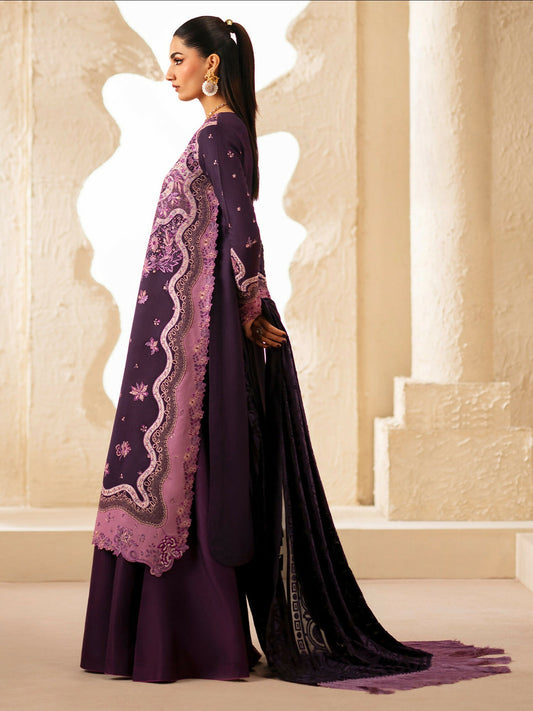 Binilyas Saqqara Kotrai Embroidered Unstitched 3-Piece Suit-163-B