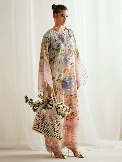 Binilyas Eres Bonita Viscose Embroidered Stitched 3-Piece Suit-1105-A