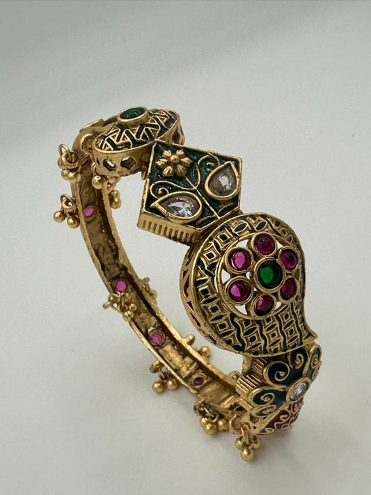H&A Jewellery Indian Gold Plated Rajwari Bangle