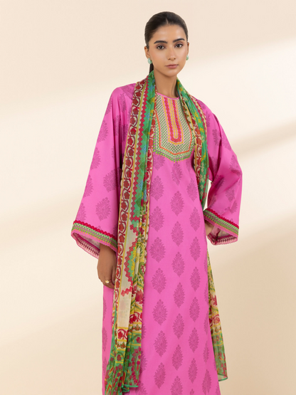 Sapphire Lawn Embroidered Unstitched 3-Piece Suit
