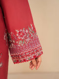 Stylish Collection Royal Pret Linen Embroidered Stitched 3-Piece Suit-Dusty Rose