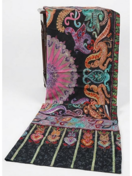 Irame’ Mahjabeen Pashmina Kalamkar Scarf