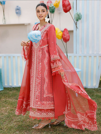 Binilyas Carnival Lawn Embroidered Stitched 3-Piece Suit-32-A