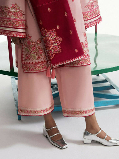 Jugnu by Hussain Rehar SS'25 Eid Pret Edit II Cotton Embroidered 2-Piece Suit-Giti