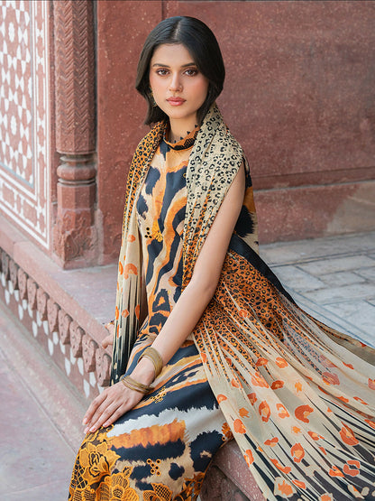 Binilyas Naqsh Naaz Luxury Lawn Embroidered Stitched 3-Piece Suit-2086-B