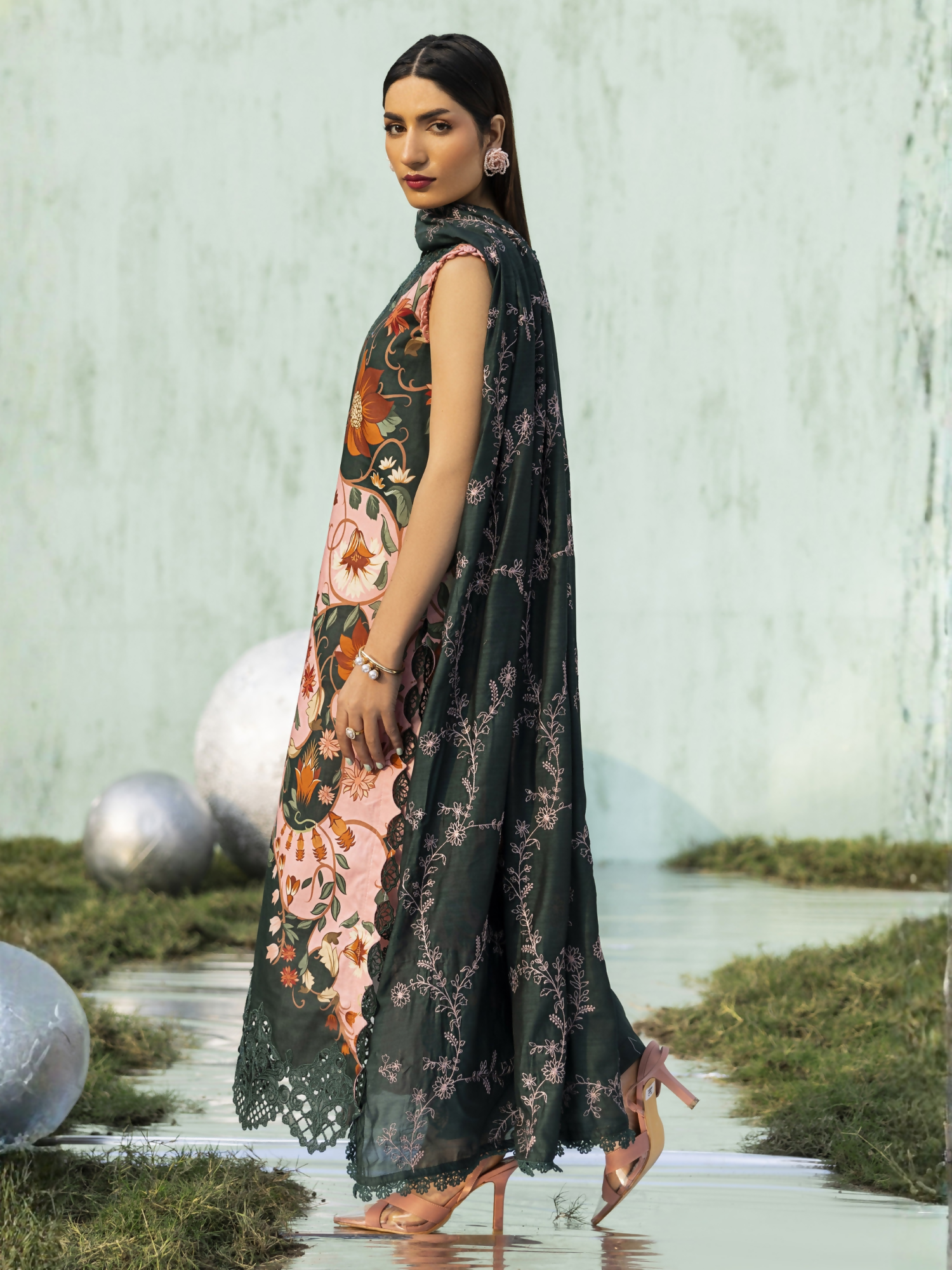 Parishay Ivy Bloom'26 Lawn Embroidered Unstitched 3-Piece Suit-IB-05