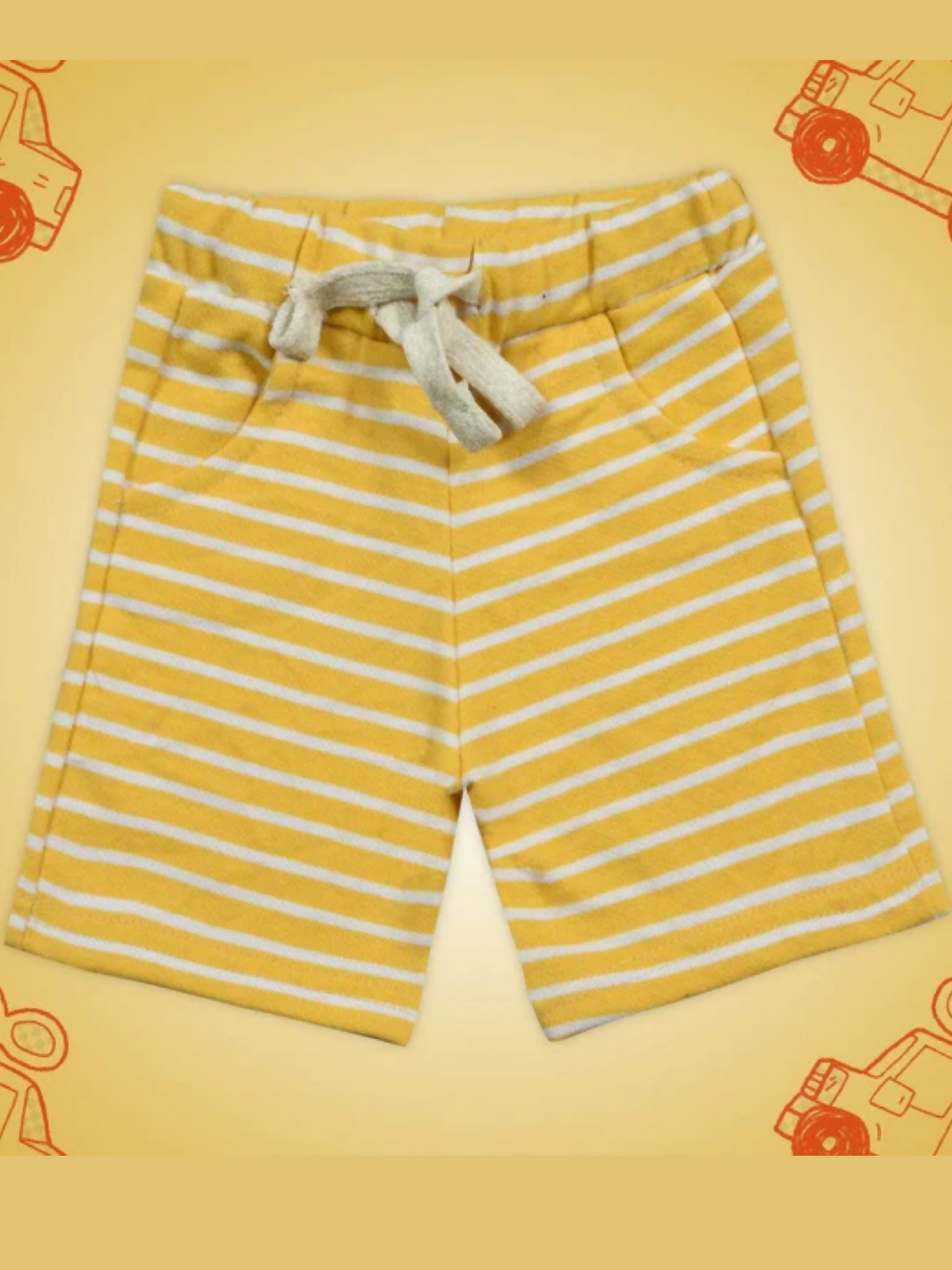 Funkyt's Candy Stripes Comfy Shorts-11380