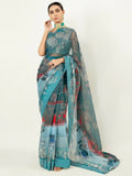 Imran Aftab Chiffon Printed Unstitched Saree-IASC 03