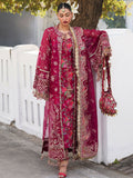 Hussain Rehar Darlings Festive'25 Organza Embroidered Unstitched 4-Piece Suit-Maher
