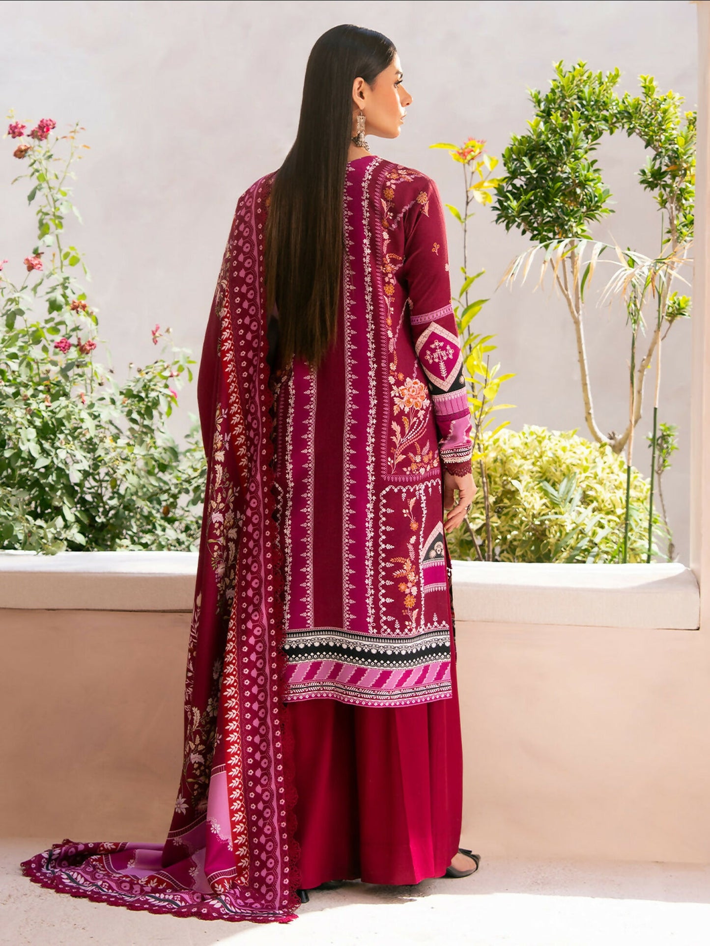 Binilyas Kotrai Embroidered Unstitched 3-Piece Suit-795-B
