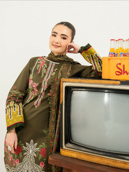 Mahnur Anaya Lawn Vol-1 Embroidered Unstitched 3-Piece Suit-ANA-007