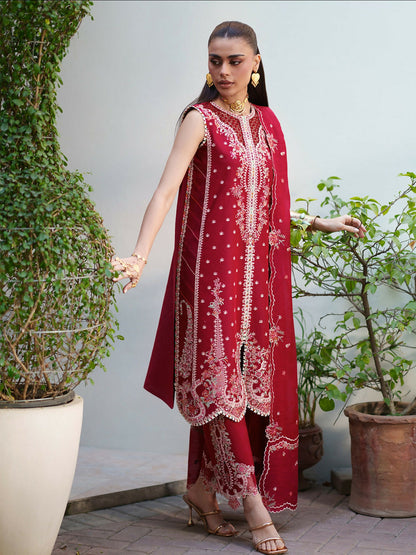 Binilyas Heritage Dore Summer'26 Lawn Embroidered Unstitched 3-Piece Suit-176-A