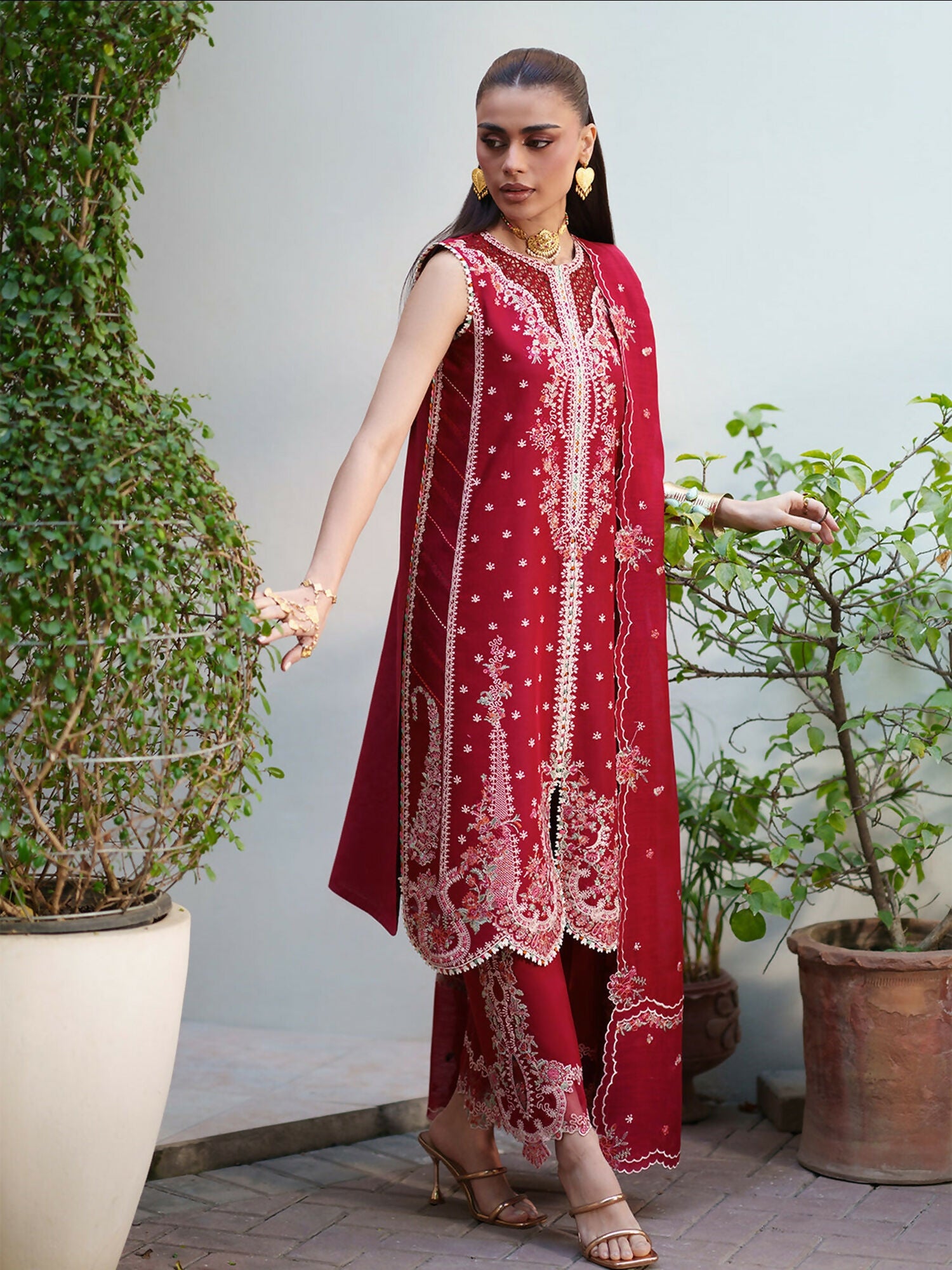 Binilyas Heritage Dore Summer'26 Lawn Embroidered Stitched 3-Piece Suit-176-A