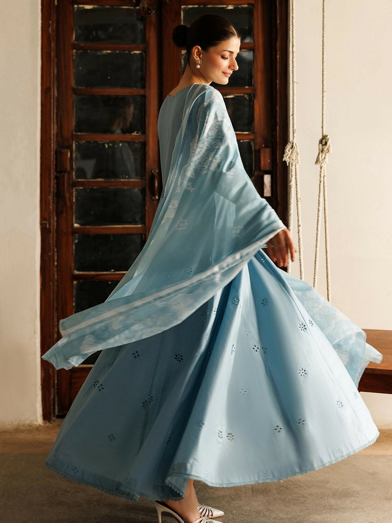 Panache Apparel Mistfall Ramadan Edit Cotton Embroidered Stitched Suit-Verve