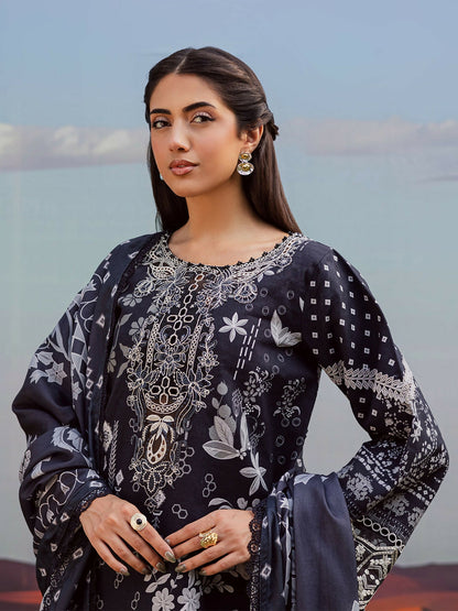 Parishay Rang e Sarma Khaddar Embroidered Stitched 3-Piece Suit-SAR-07