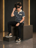 Velvour Boys Polyester Polo Shirt-VP27-C