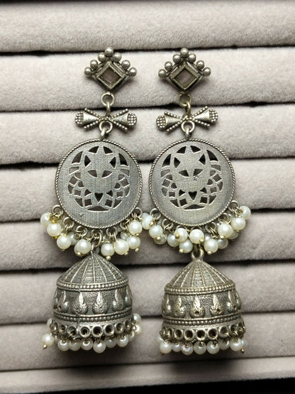 H&A Jewellery Oxidized Brass Handmade Earrings