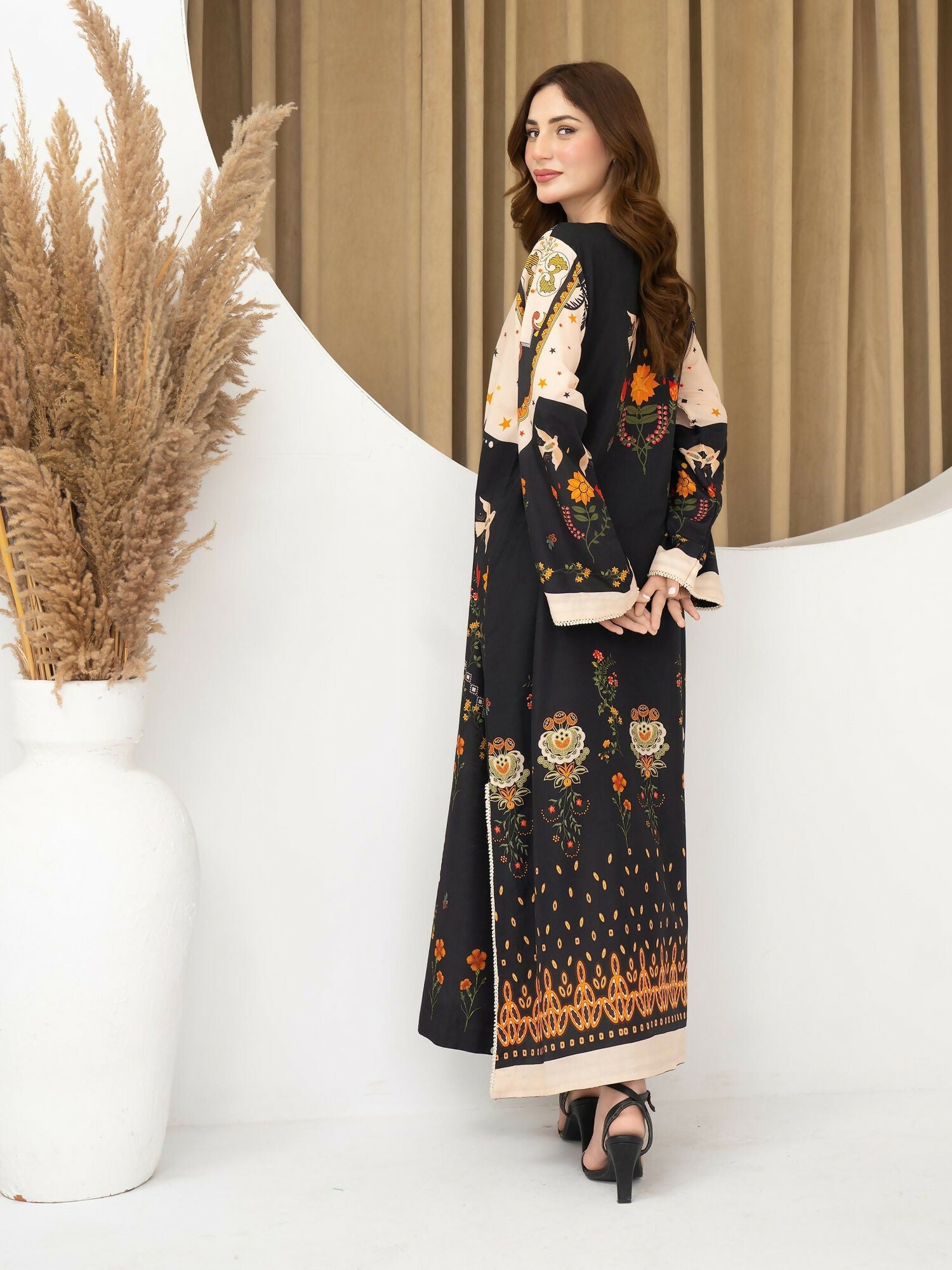 Panache Apparel Florise Lawn Printed Shirt-Riva