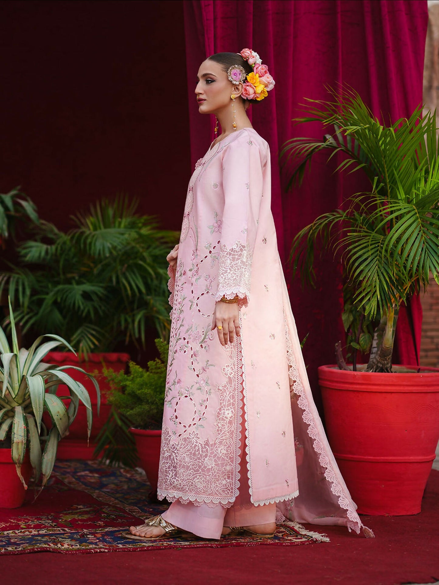 Mahnur Gul Luxury Lawn'26 Embroidered Stitched 3-Piece Suit-G-004