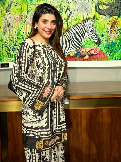 MH Cloth House Poly Lawn Printed Co-Ord Set-Manchali