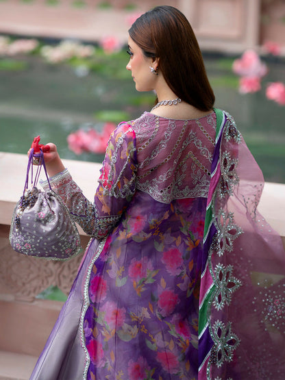 Parishay Ranibagh Luxury Formals Organza Embroidered Unstitched 3-Piece Suit-Gulzaar