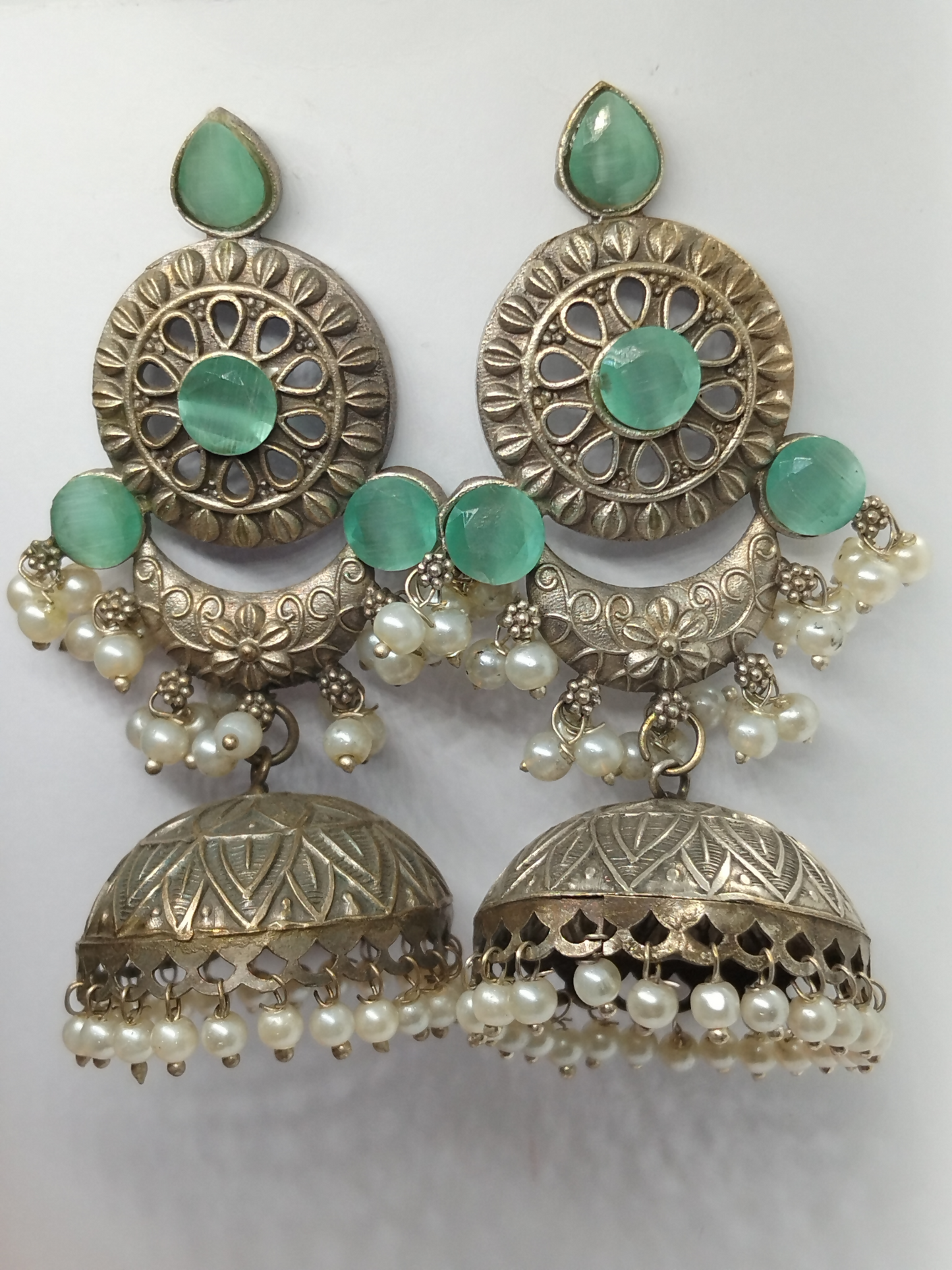 H&A Jewellery Oxidized Brass Handmade Jhumka