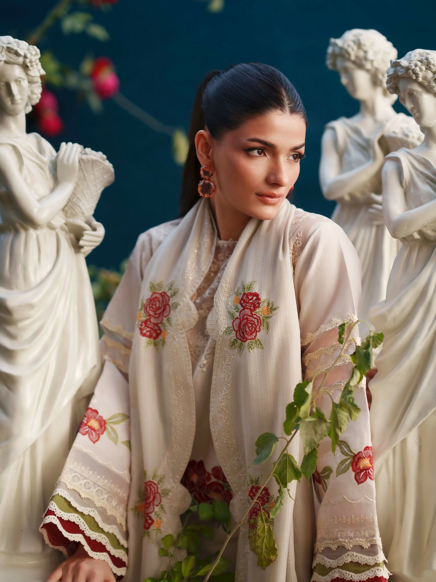 Parishay Summer Queen Lawn Embroidered Unstitched 3-Piece Suit-SQ-16