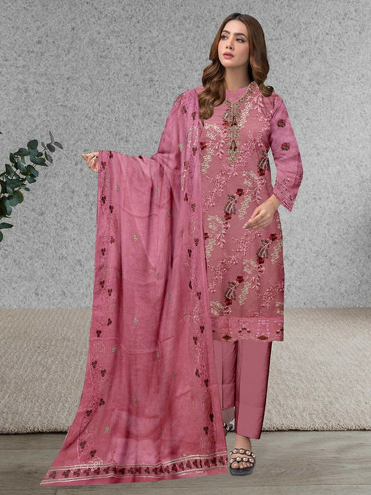 Funky's Embroidered Unstitched 3-Piece Suit-14999