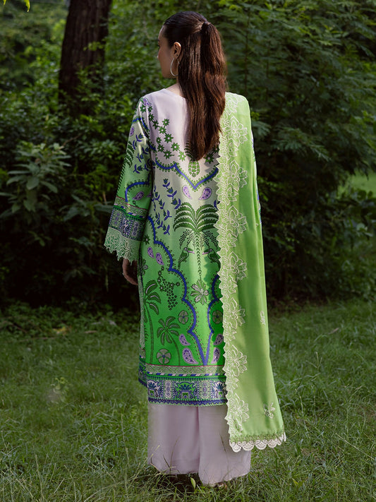 Mahnur Gardenia Khaddar Embroidered Unstitched 3-Piece Suit-GR-07