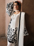 Hussain Rehar Luxury Pret Eid'24 Raw Silk Embellished Stitched 3-Piece Suit-Tusk
