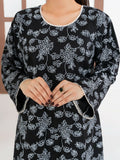 Stylish Collection Enchant Pret Linen Printed Co-Ord Set-Gulaab Black