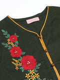 Velvour Girls Cotton Embroidered Stitched 2-Piece Suit-VG76-C