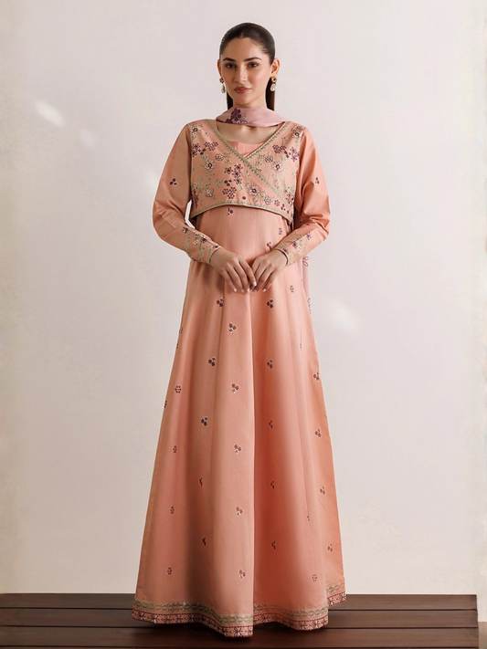 Panache Apparel Mistfall Vol II Cotton Embroidered Stitched Suit-Virelle