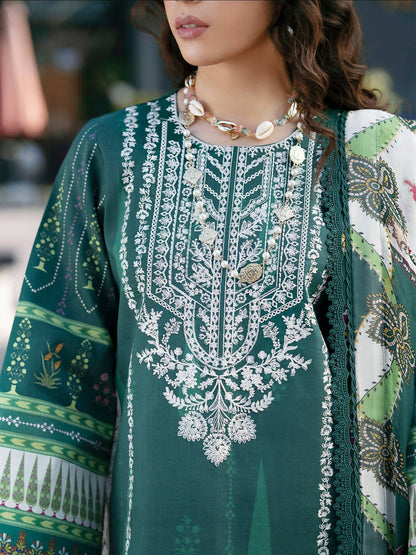 Mahnur Broadway Luxury Lawn'26 Embroidered Unstitched 3-Piece Suit-BW-012