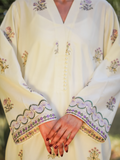 Kachy Dhaagy Lawn Embroidered Stitched 2-Piece Suit-Kehkashaan