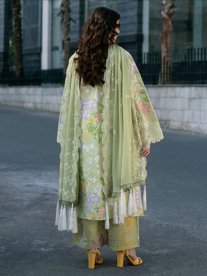 Mahnur Broadway Luxury Lawn'26 Embroidered Unstitched 3-Piece Suit-BW-005