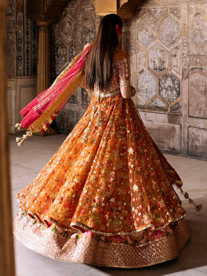 Shiza Hassan Shehnai Net Embellished Stitched 3-Piece Suit-Ariella