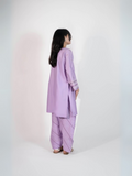 HU Studios Karam Collection Lawn Embroidered Stitched 2-Piece Suit-Purple