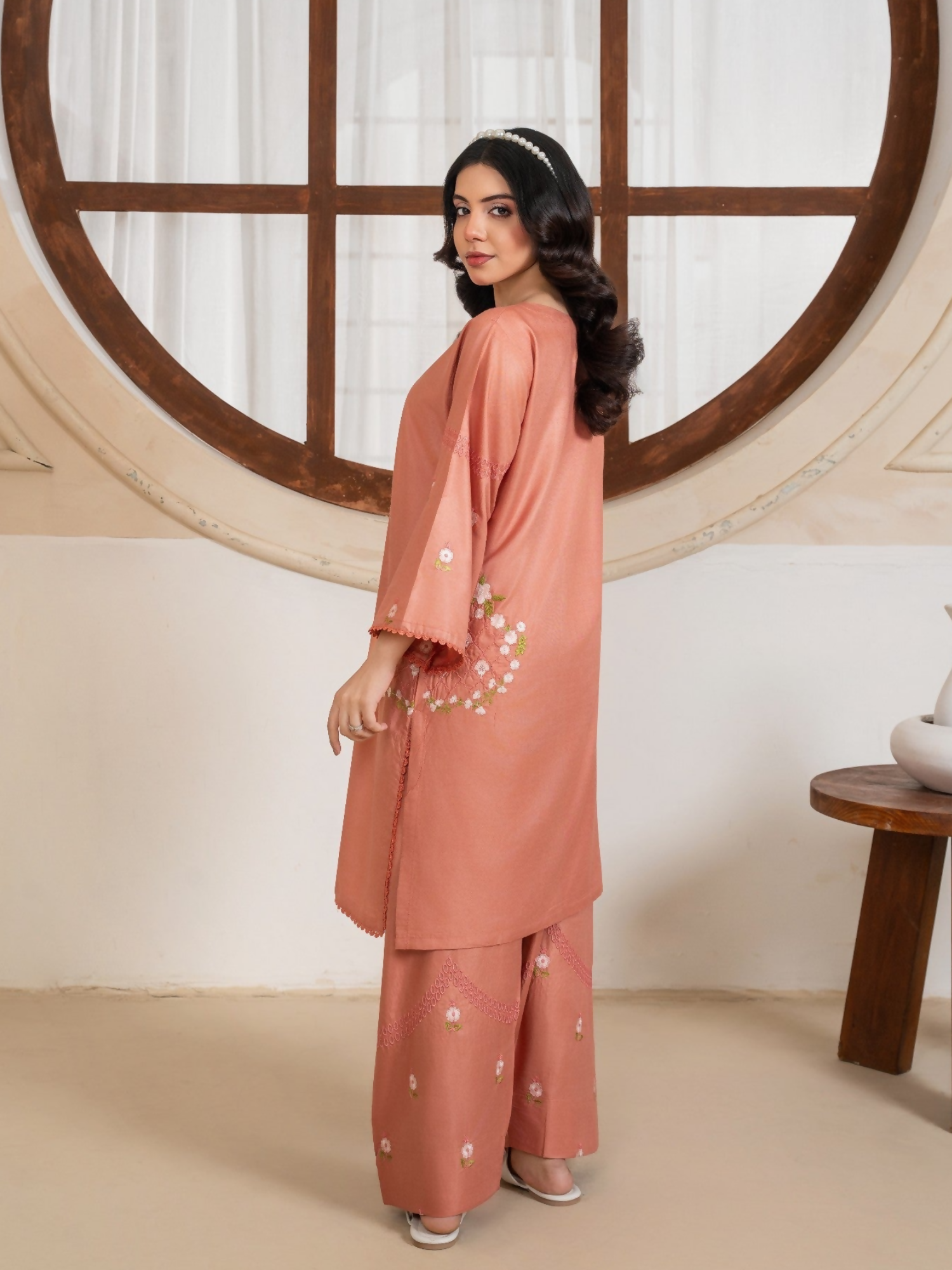 Stylish Collection Amaya Pret Linen Embroidered Stitched 2-Piece Suit-Zaibunisa