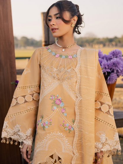 Parishay Summer Queen Vol 2 Lawn Embroidered Unstitched 3-Piece Suit-SQU-08