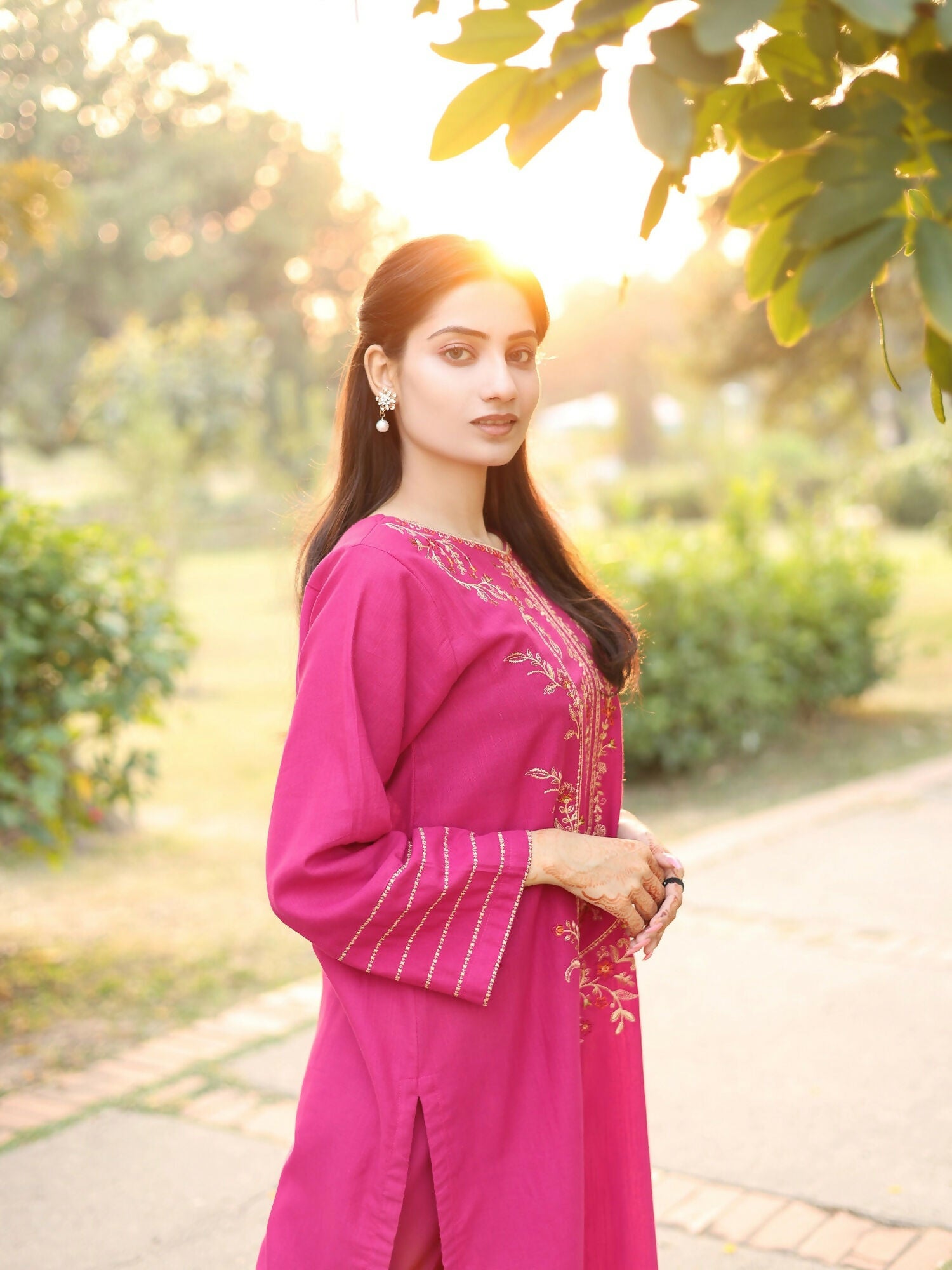 MAK Fashion Lawn Embroidered Stitched 2-Piece Suit-Mai