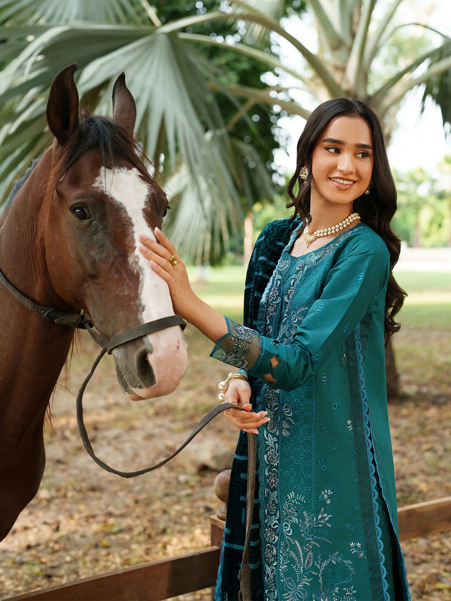 Parishay Panache Winter Corduroy Embroidered Stitched 3-Piece Suit-PNE-03