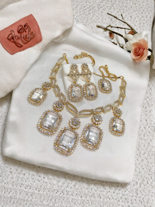 Fashion Hub By Noor Bilal - One Carat with Zircon Stones Set