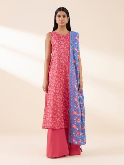 Sapphire Lawn Printed Unstitched 3-Piece Suit