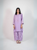 HU Studios Karam Collection Lawn Embroidered Stitched 2-Piece Suit-Purple