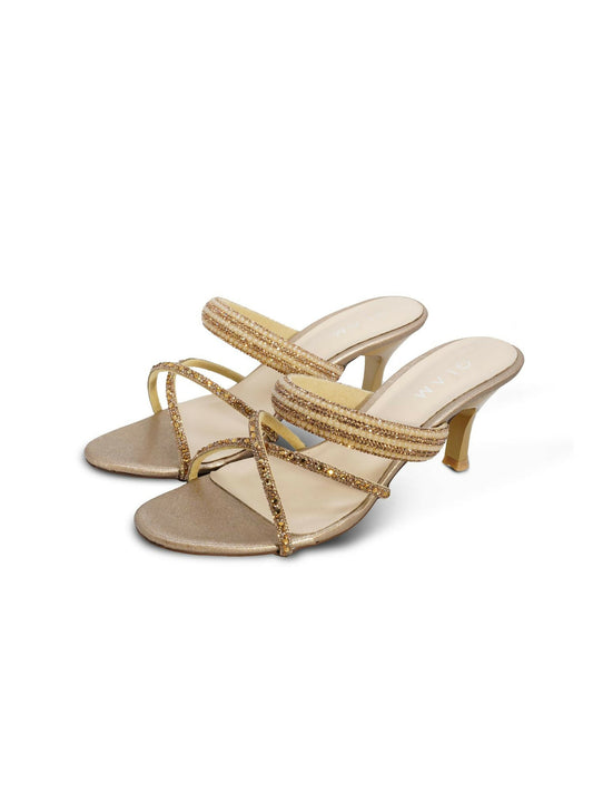Peach Royale Leather Women’s Heels
