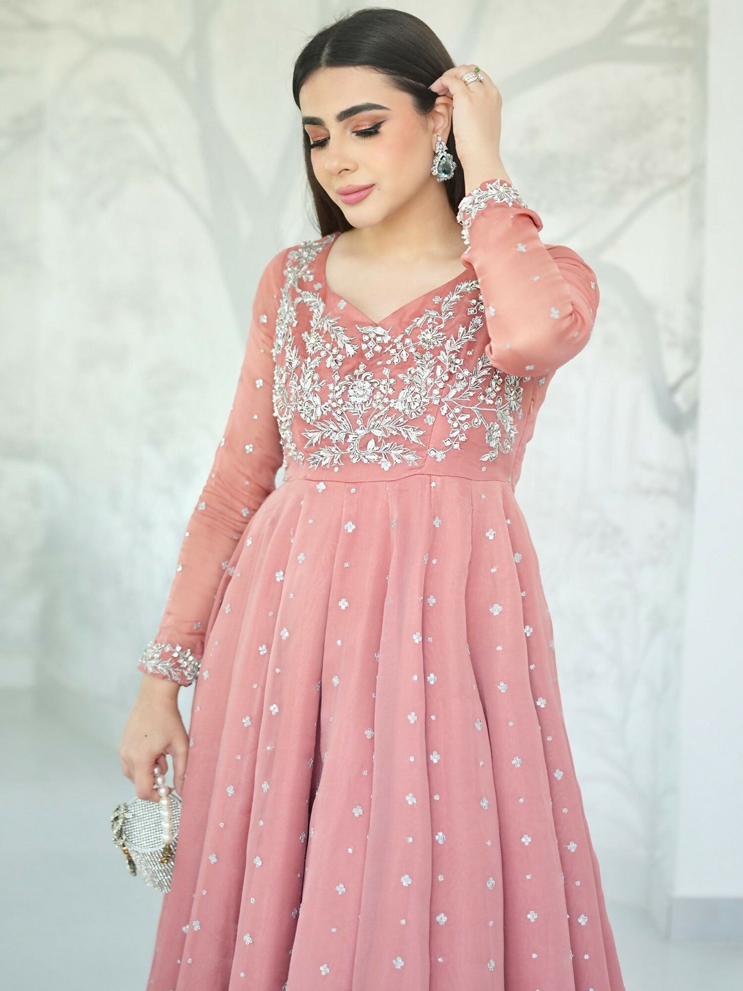 Allure By IH Luxe Formals Chiffon Embroidered Lehenga-Joel